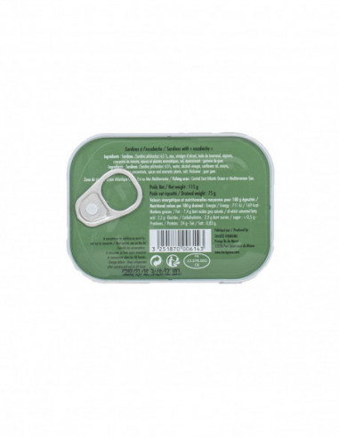 Sardines à l'escabèche 115G