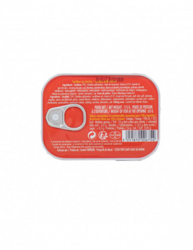 Sardines à la Camarguaise 115g