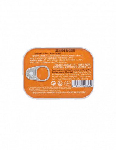 Sardines à la Niçoise 115g