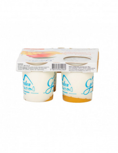 Yaourt brassé mangue 4x125G