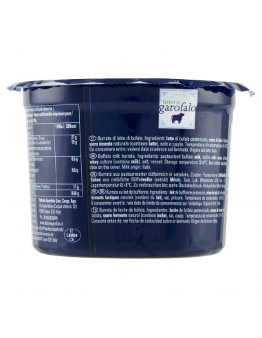 Burrata di buffala crémeuse 125g