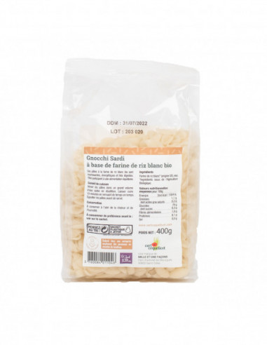 Gnocchi Sardi Farine de Riz BIO 400G
