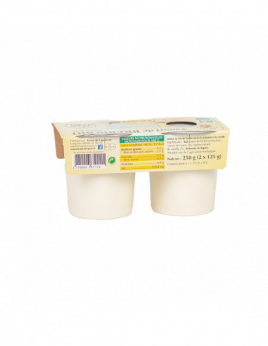 Yaourt Bio Brebis vanille 2x125g
