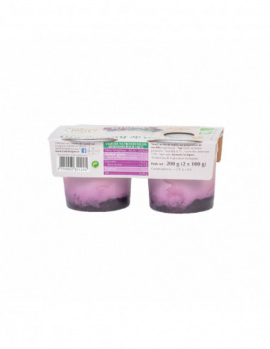 Yaourt Bio Brebis myrtille 2x100g