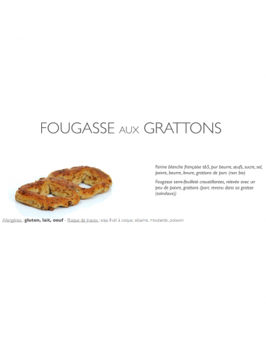 Fougasse aux gratons