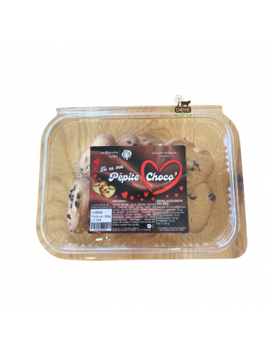 Biscuits cœurs pépites de chocolat 200g