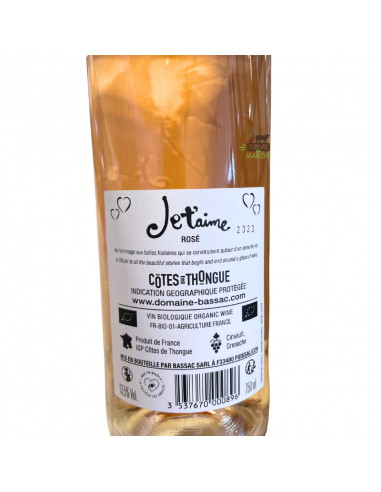 Vin rosé "Je t'aime" 75cL