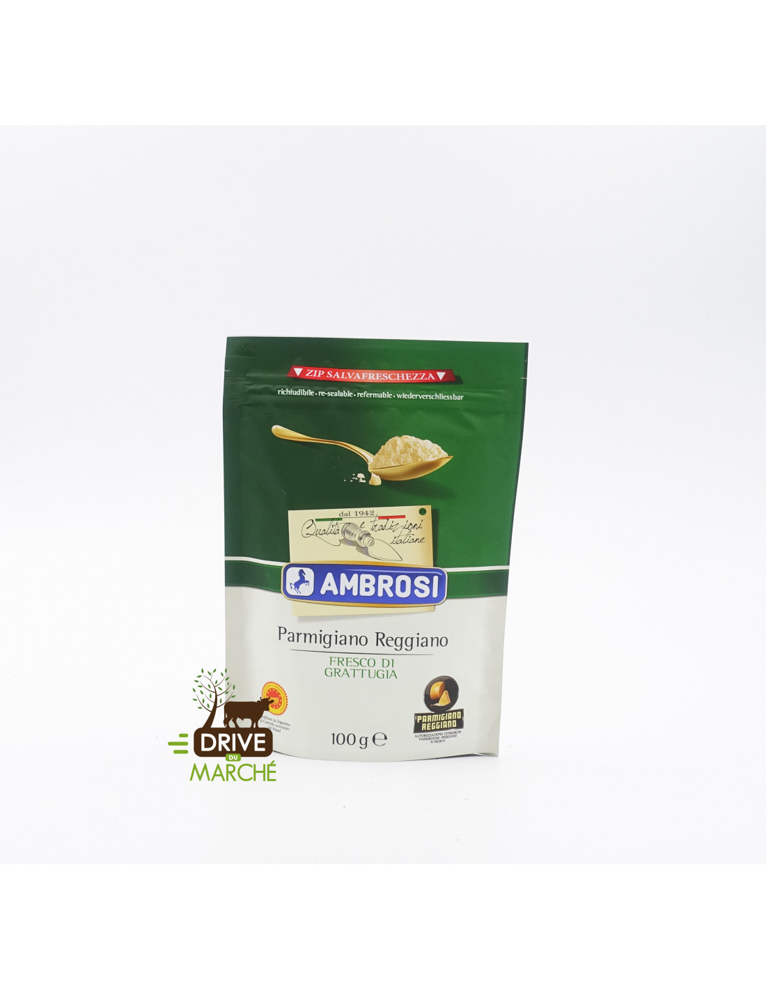 Parmesan râpé 30% MG Viabio - 70 g : Produits laitiers bio Via Bio